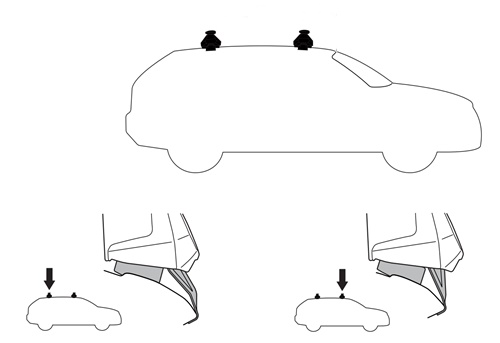 Bagażnik dachowy Honda Civic sedan XI